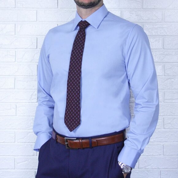 ARTURO Modern Fit Long Sleeve Green Dress Shirt main image 1